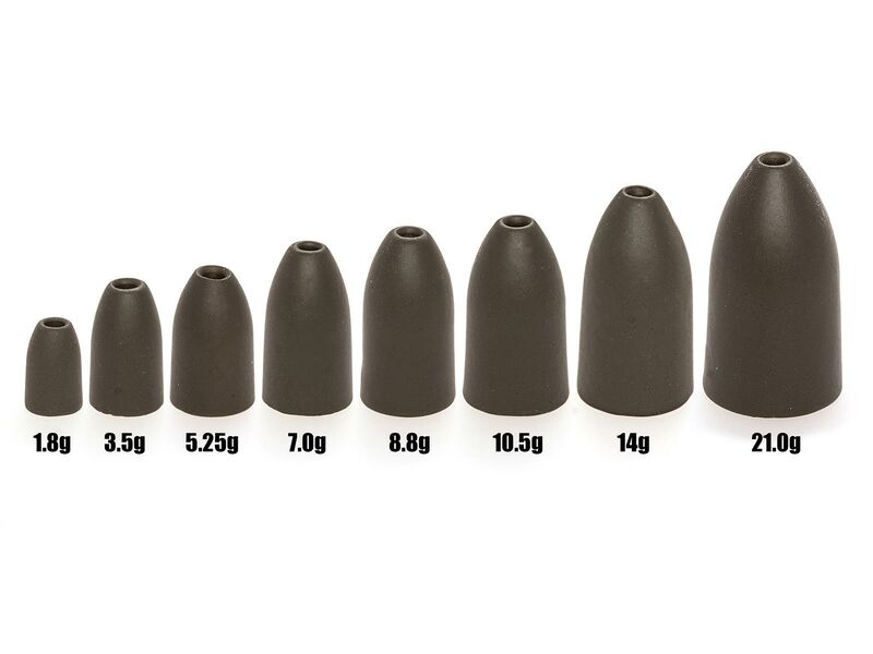 Camo Lures Tungsten Bullets Weights alle gewichte
