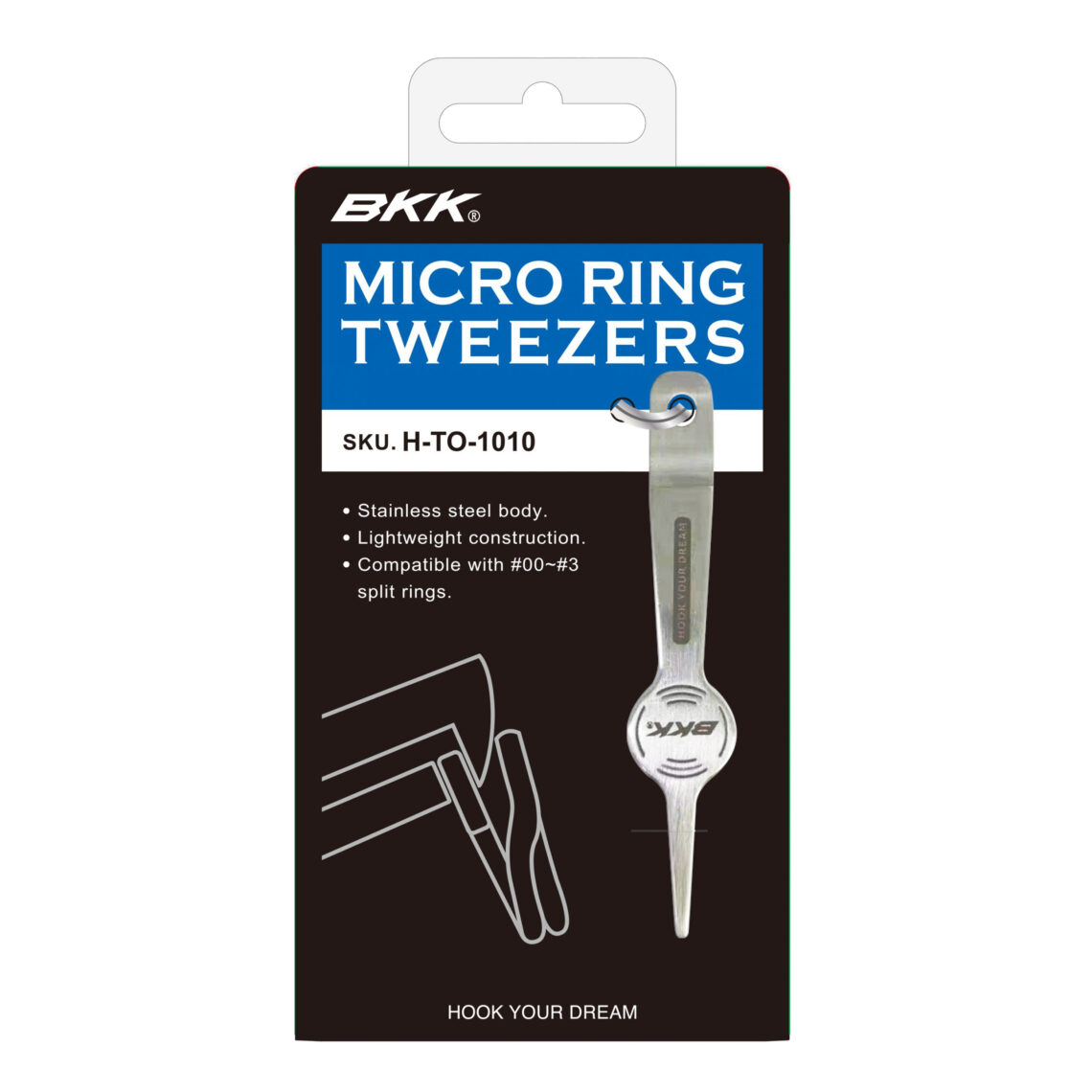 BKK Mircro Ring Tweezers Sprengringzange