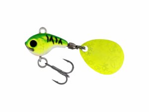 Westin DropBite Tungsten Spin Tail Jig Chartreuse Ice