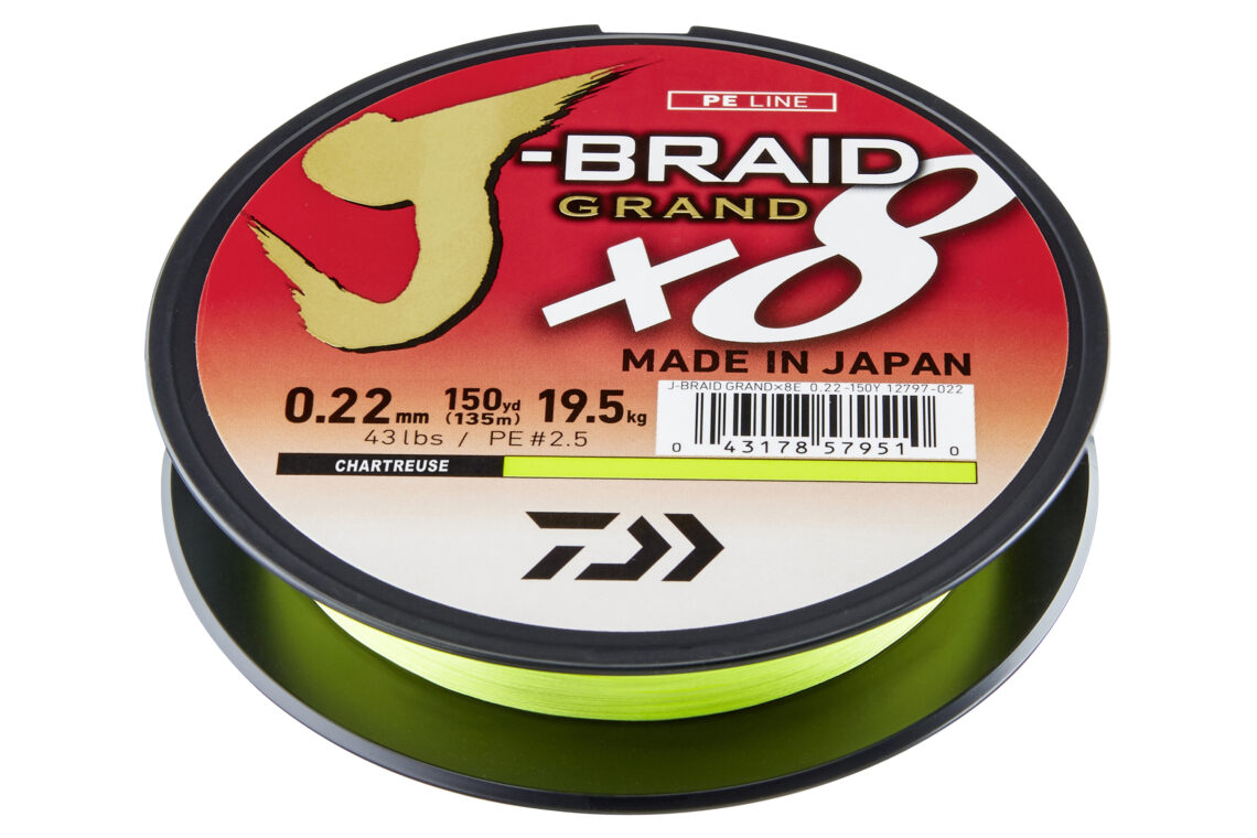 Daiwa J-Braid Grand X8 chartreuse